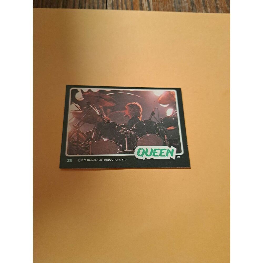 Vintage 1979 Raincloud Productions Queen Trading Card #26 Rock Band Memorabilia